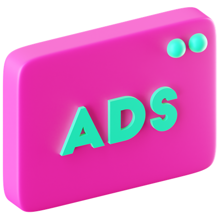 Publicidad  3D Icon