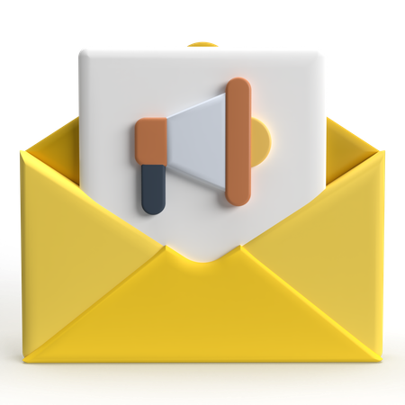 Correo publicitario  3D Icon