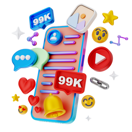 Publicidad digital  3D Icon