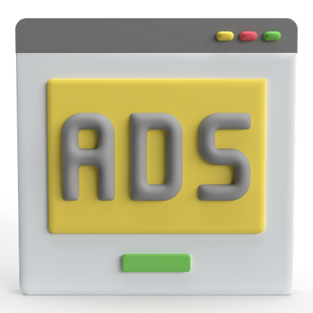 Publicidad online  3D Icon