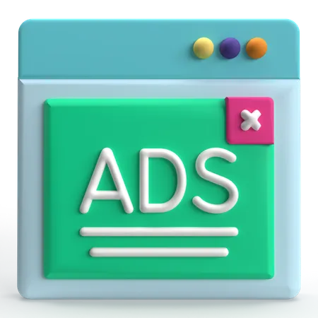 Publicidade digital  3D Icon