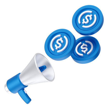 Publicidade digital  3D Icon