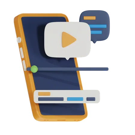 Publicidade em vídeo  3D Icon