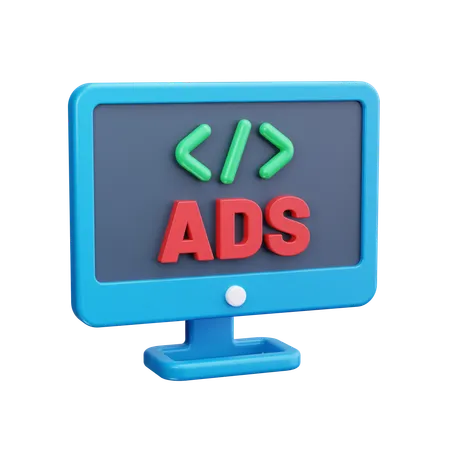 Publicidade on-line  3D Icon