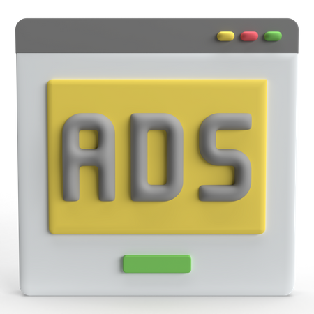 Publicidade on-line  3D Icon