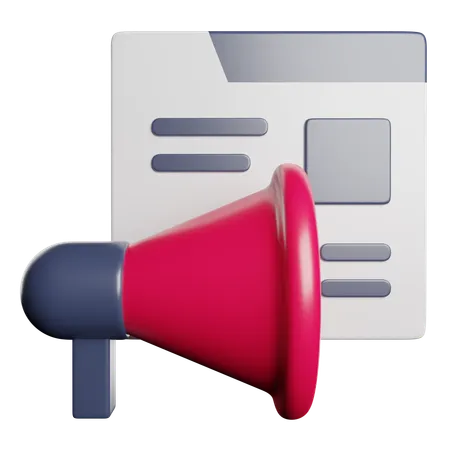 Publicité  3D Icon