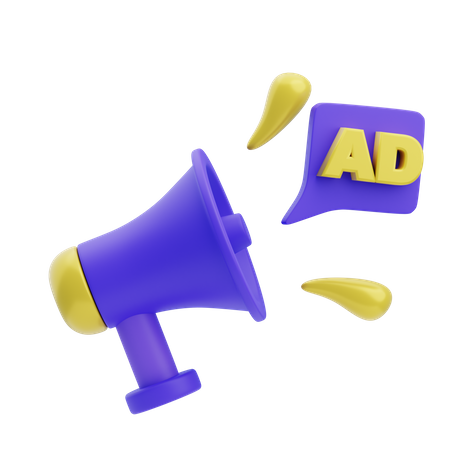 Publicité  3D Icon