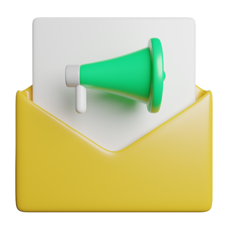Courrier publicitaire  3D Icon