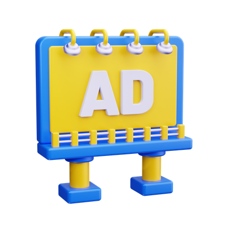 La publicité extérieure  3D Icon