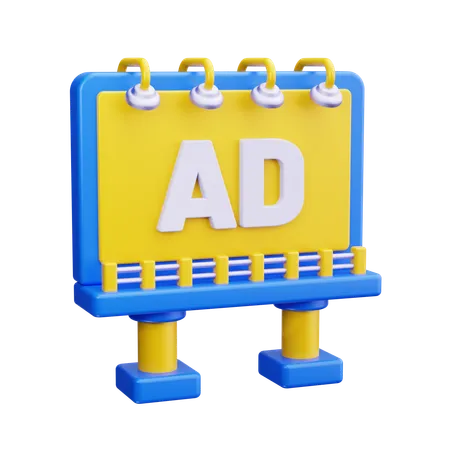 La publicité extérieure  3D Icon