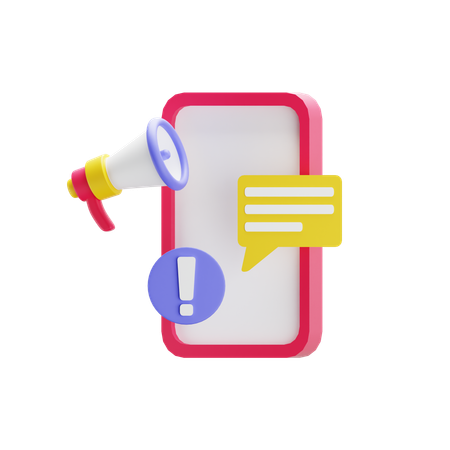 Publicité mobile  3D Icon