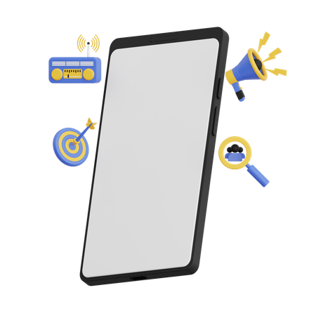 Publicité mobile  3D Icon