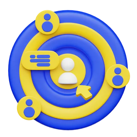 Público-alvo  3D Icon