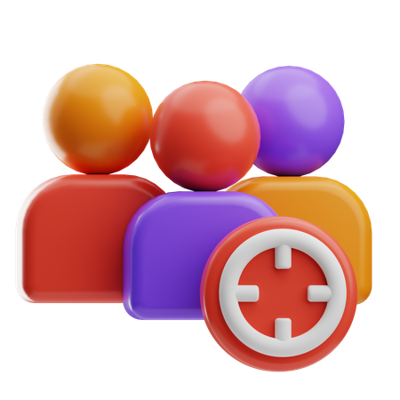 Público-alvo  3D Icon