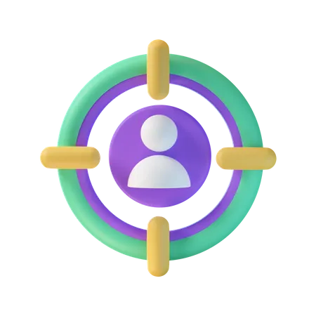 Público-alvo  3D Icon