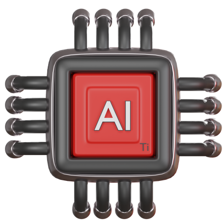 Ai chip  3D Icon