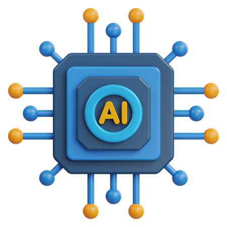 Ai chip  3D Icon