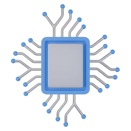 Ai chip  3D Icon