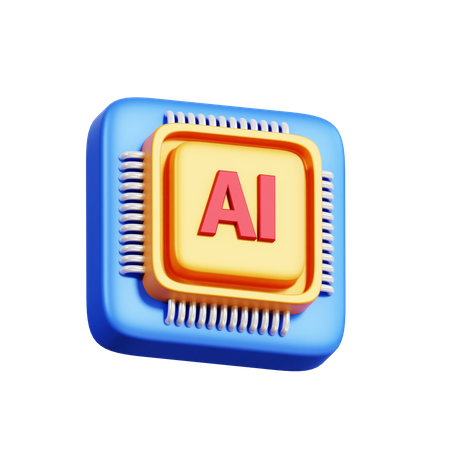 Ai chip  3D Icon