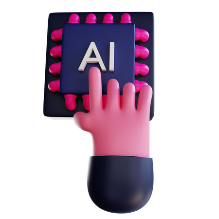 Ai chip  3D Icon