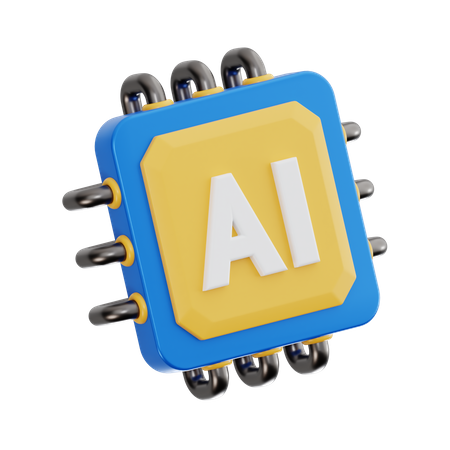 Ai chip  3D Icon