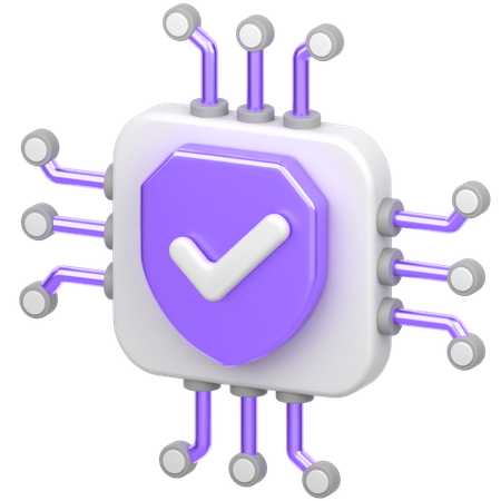 Puce avec bouclier  3D Icon