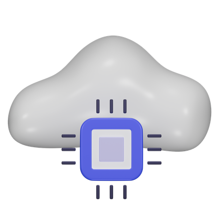 Puce cloud  3D Icon