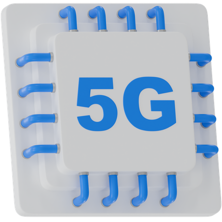 Puce de 5g  3D Icon