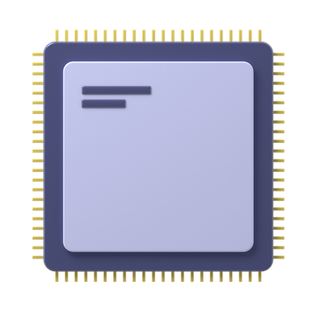 Puce du processeur  3D Icon