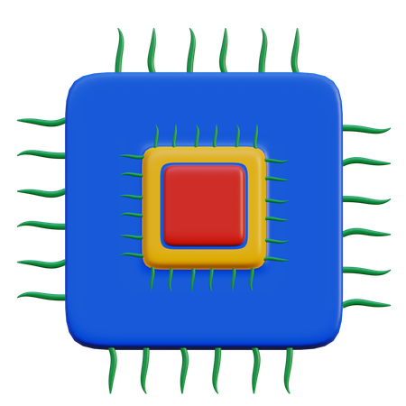 Puce du processeur  3D Icon