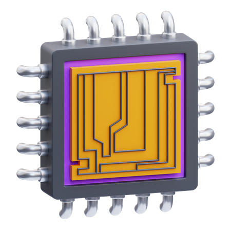Puce électronique  3D Icon