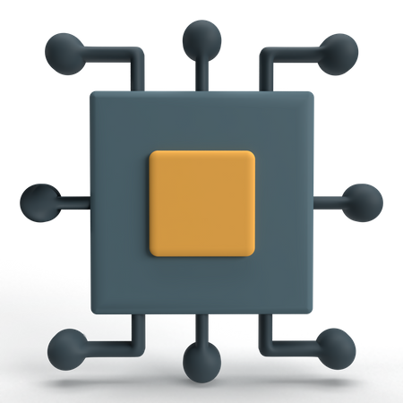 Puce électronique  3D Icon