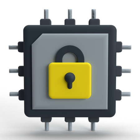 Puce électronique  3D Icon