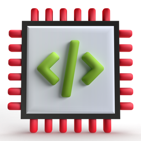Puce informatique  3D Icon