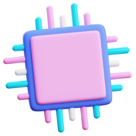 Puce informatique  3D Icon