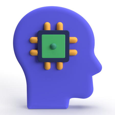 Puce robotique  3D Icon