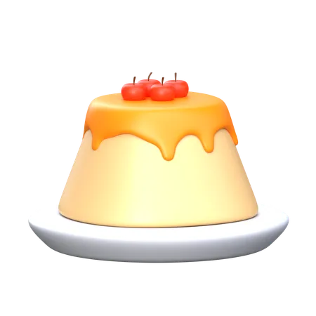 Pudding 3 D Thanks Giving Icon 3D Icon
