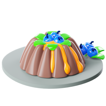 Pudding  3D Icon