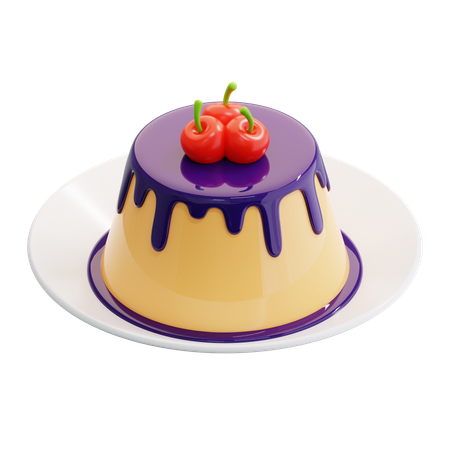 Pudding  3D Icon