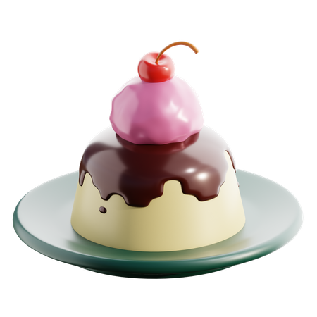 Pudding  3D Icon