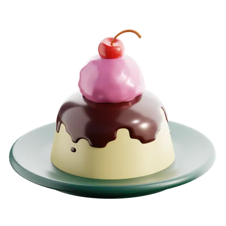 Pudding  3D Icon