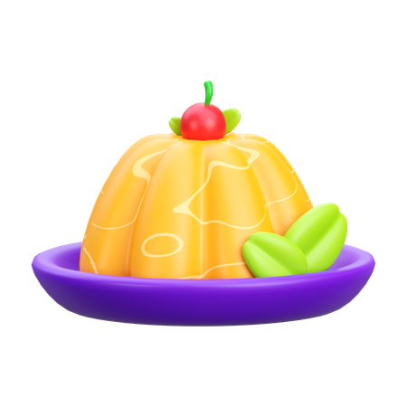 Pudding  3D Icon