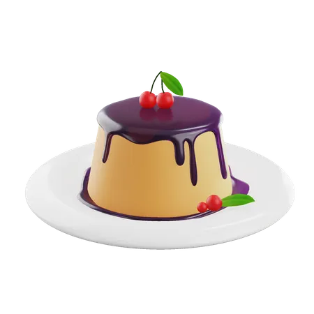 Pudding  3D Icon