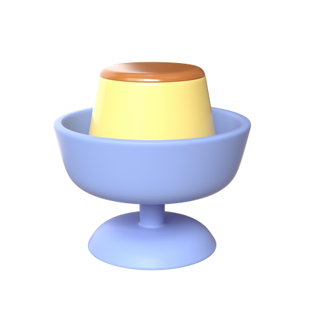 Pudding  3D Icon