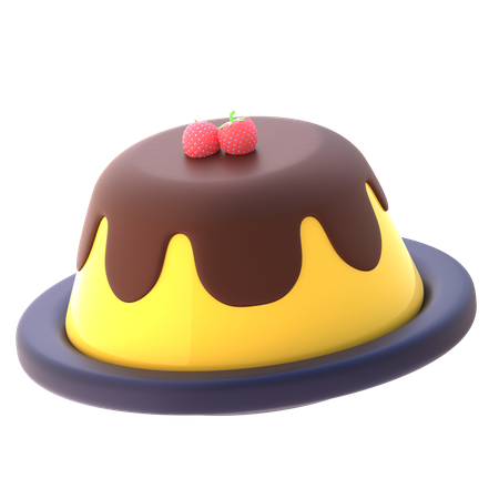 Pudding  3D Icon