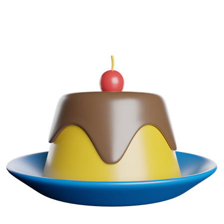 Pudding  3D Icon