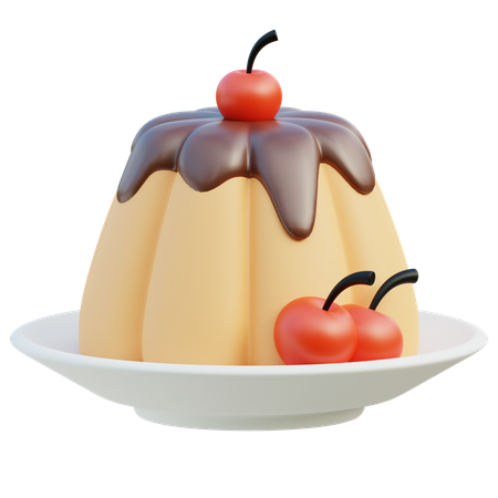 Pudding  3D Icon