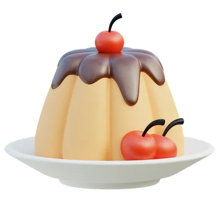 Pudding  3D Icon