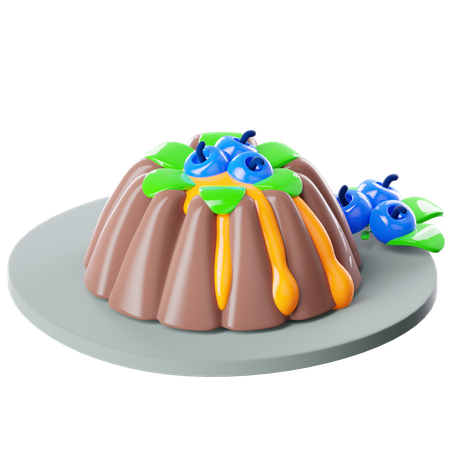 Pudding  3D Icon