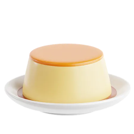 Pudding à la crème  3D Icon